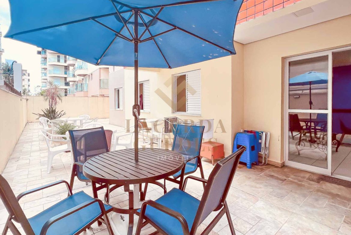 Quintal privativo com área gourmet do apartamento garden