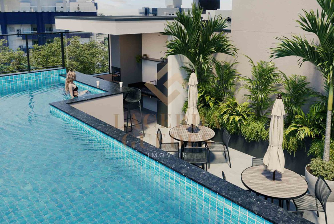 Perspectiva da piscina do Alpha Side Toninhas