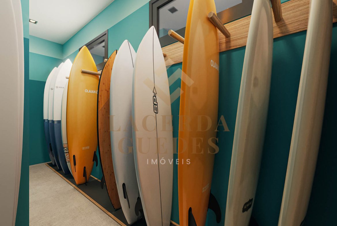 Perspectiva do surf box do empreendimento