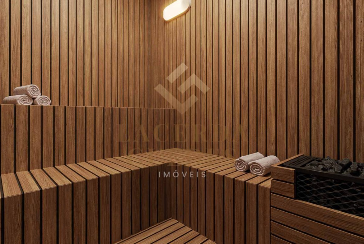 Perspectiva da sauna do Alpha Side Toninhas