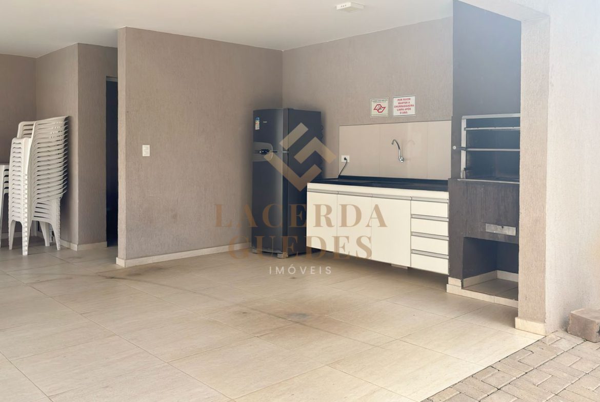 Área social gourmet em prédio no Itaguá