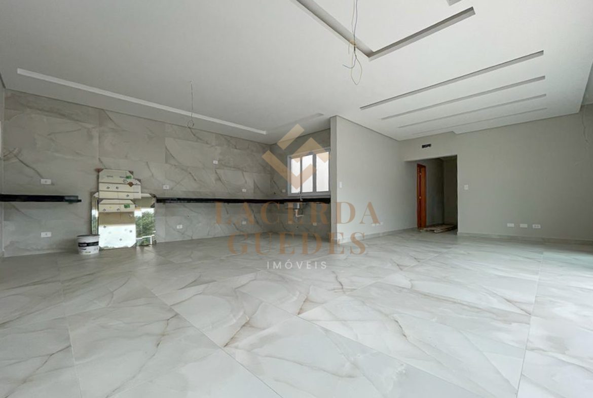 Sala de estar e jantar integrada à área externa