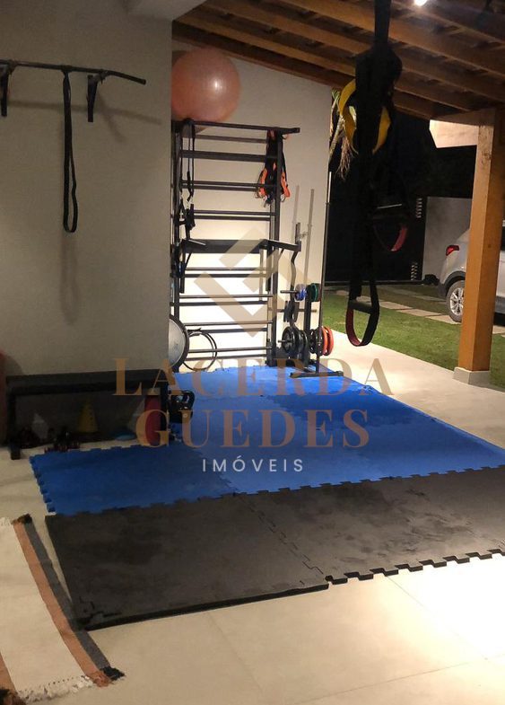 Espaço fitness da residência