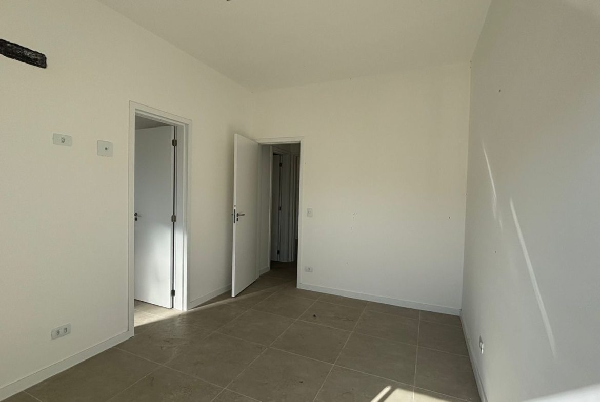 Dormitório do apartamento no Duo Itaguá