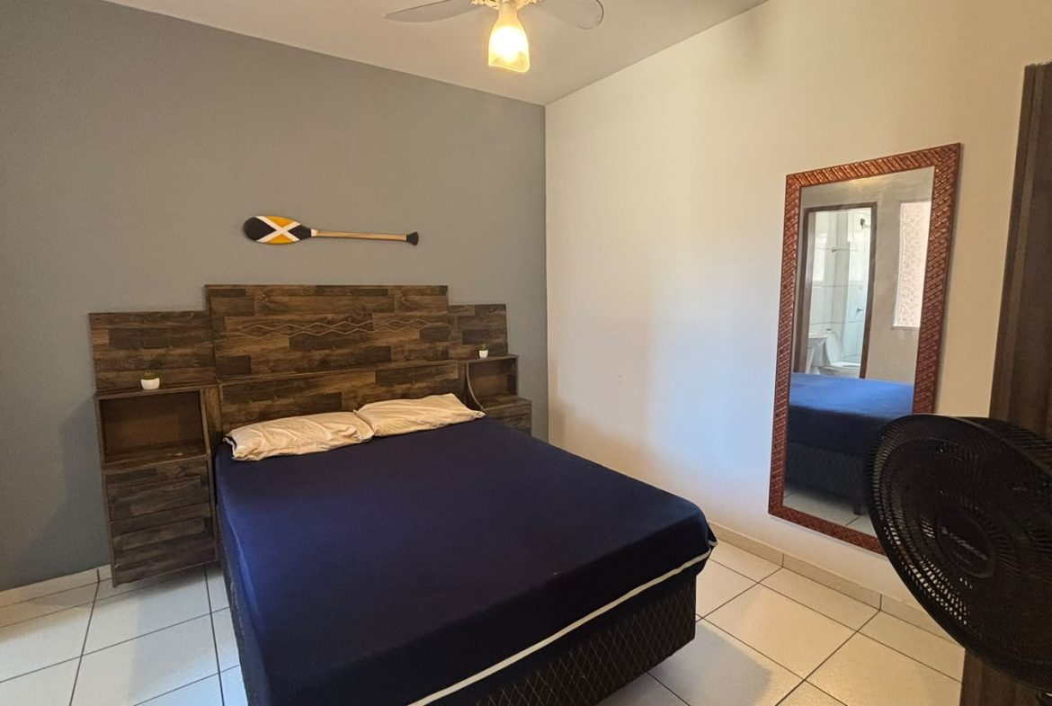 Suíte mobiliada do apartamento de 2 dormitórios