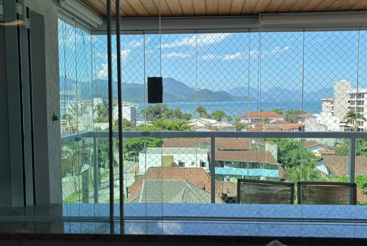 Vista para o mar a partir da área gourmet