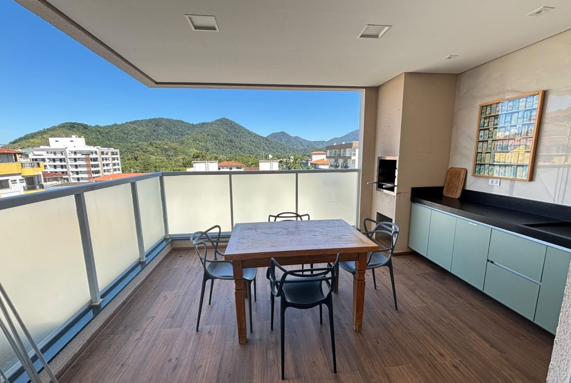 Varanda gourmet com vista livre no Itaguá