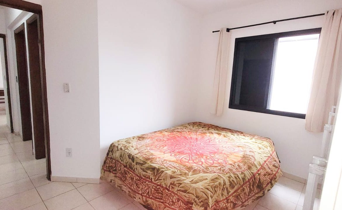 Quarto do apartamento com 3 dormitórios