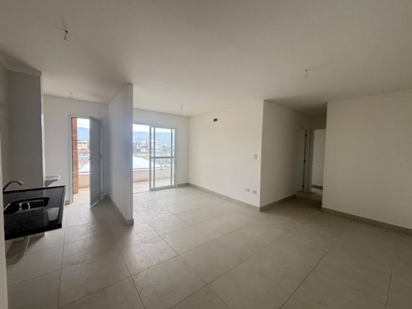 Sala do apartamento recém-entregue de 70 m² no Itaguá