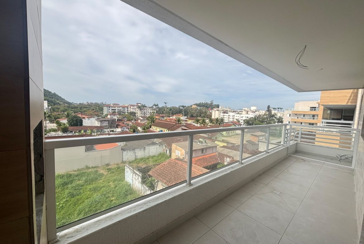 Vista livre a partir da varanda do apartamento
