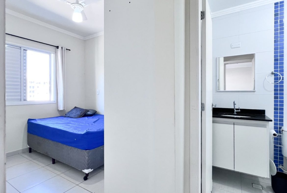 Dormitório do apartamento de 65 m² no Itaguá