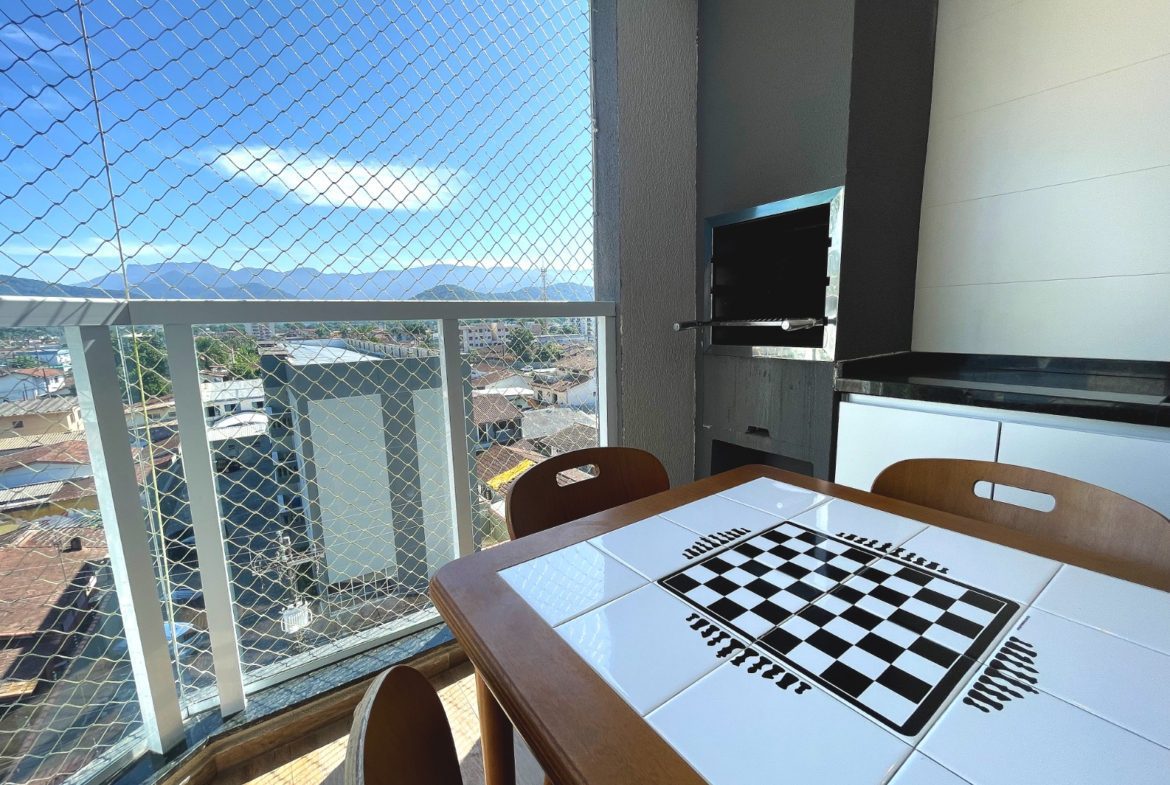 Vista para a serra a partir da varanda gourmet