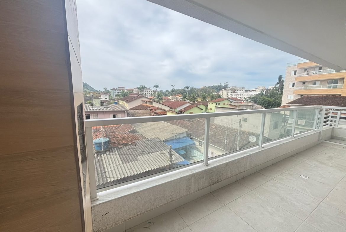 Vista livre a partir da varanda do apartamento