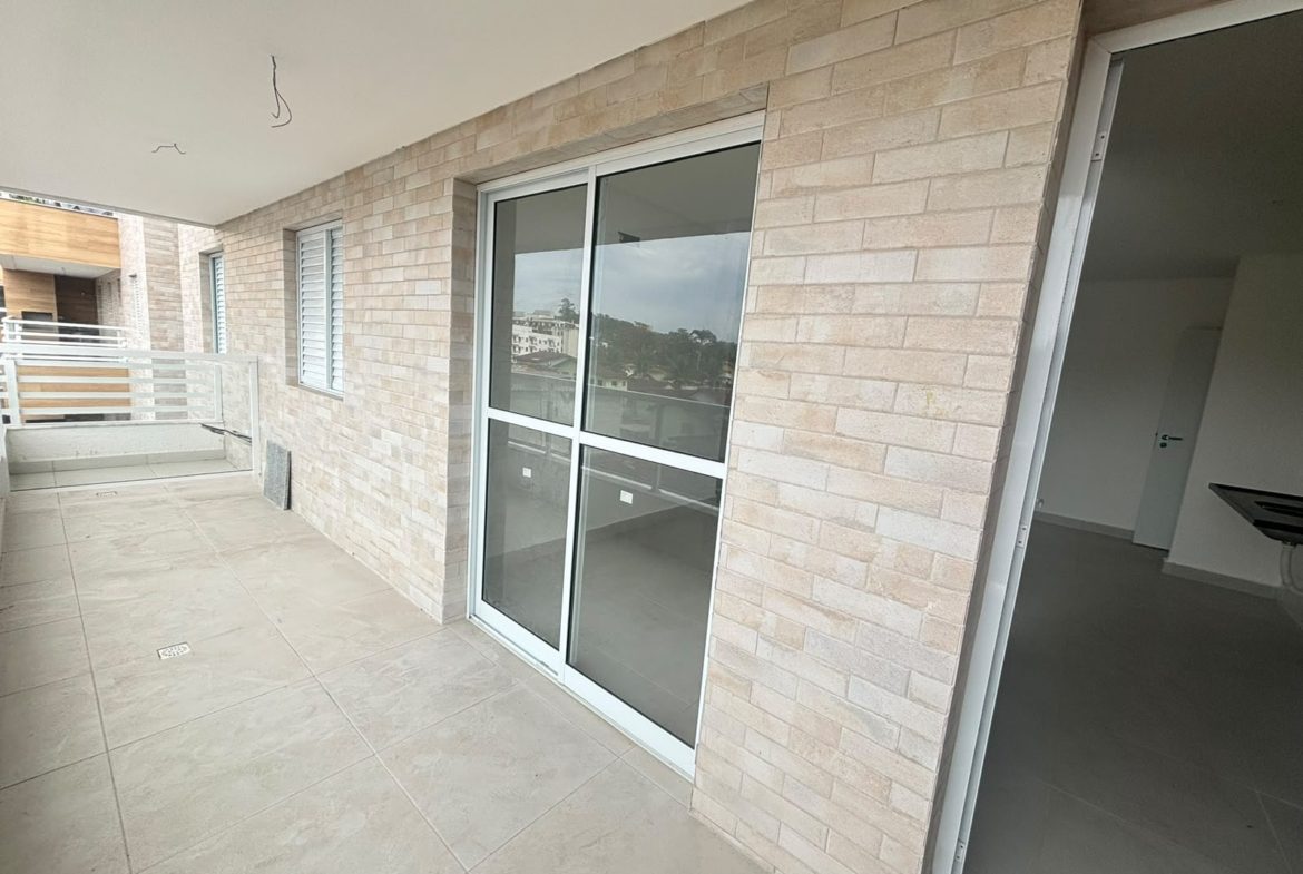 Varanda gourmet do apartamento novo no Itaguá