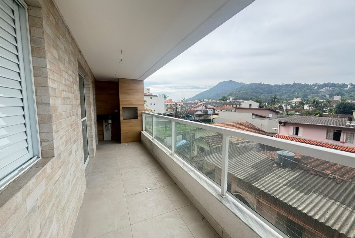 Varanda gourmet com vista livre no 2º andar