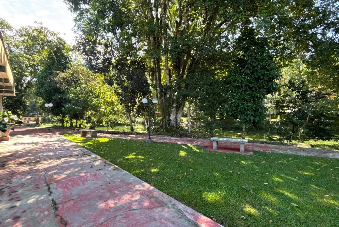 Área comum ajardinada do Condomínio Park Hills