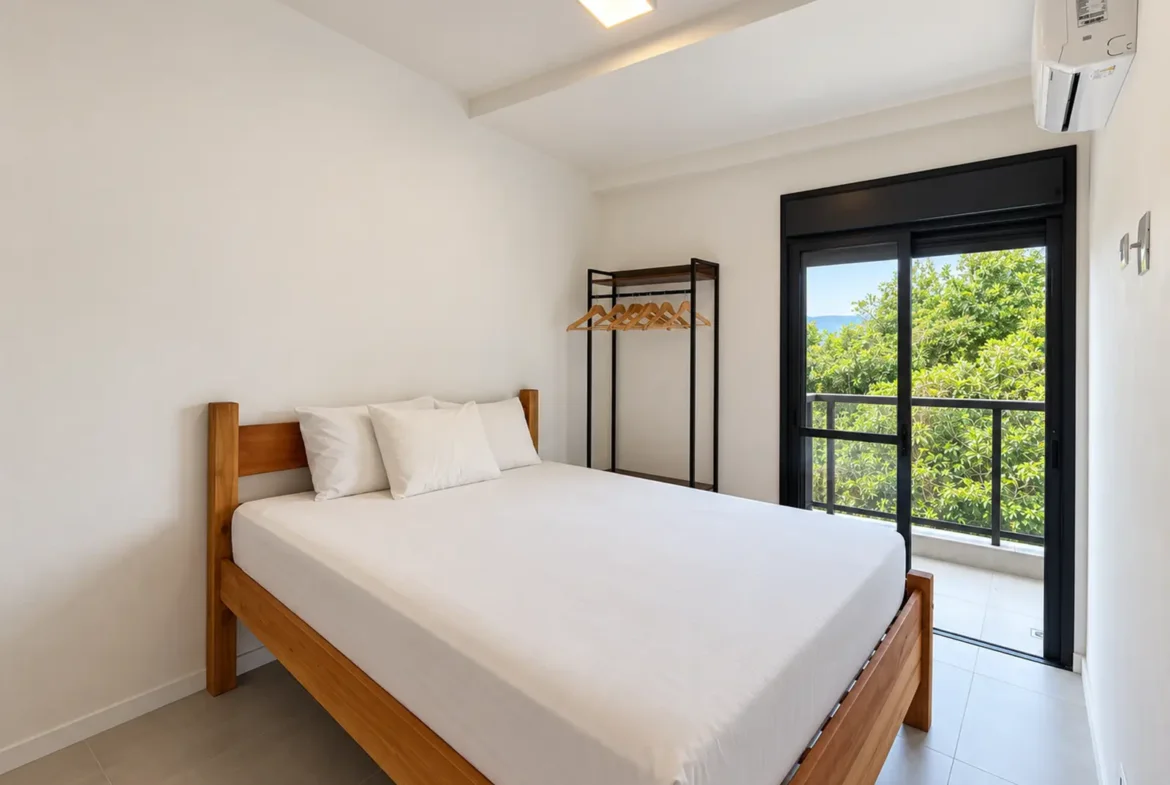 Dormitório do apartamento de 112 m² no Duo Itaguá