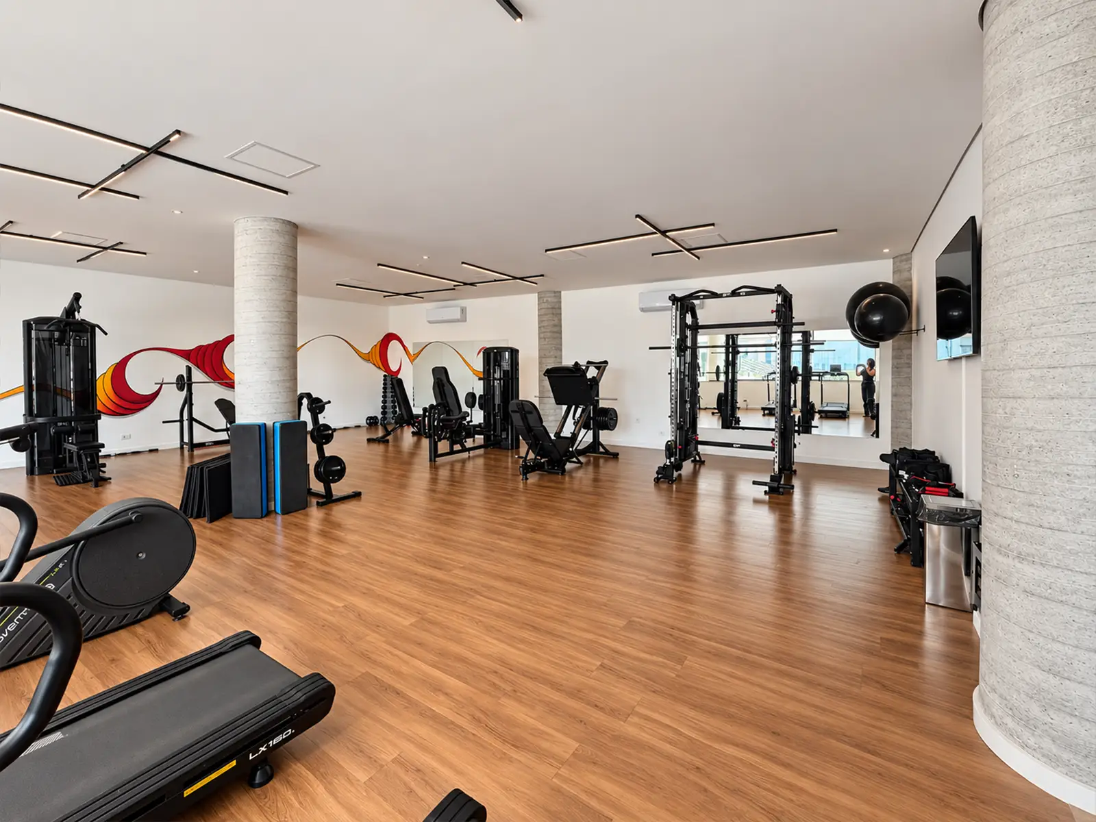 apartamento-duo-itagua-85m2-academia Academia do condomínio Duo Itaguá em Ubatuba