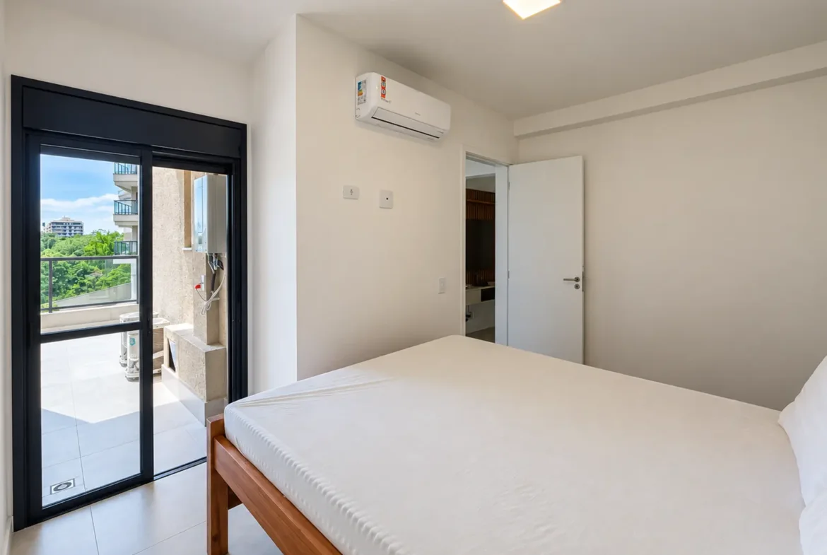 Segundo dormitório do apartamento de 85 m² no Duo Itaguá