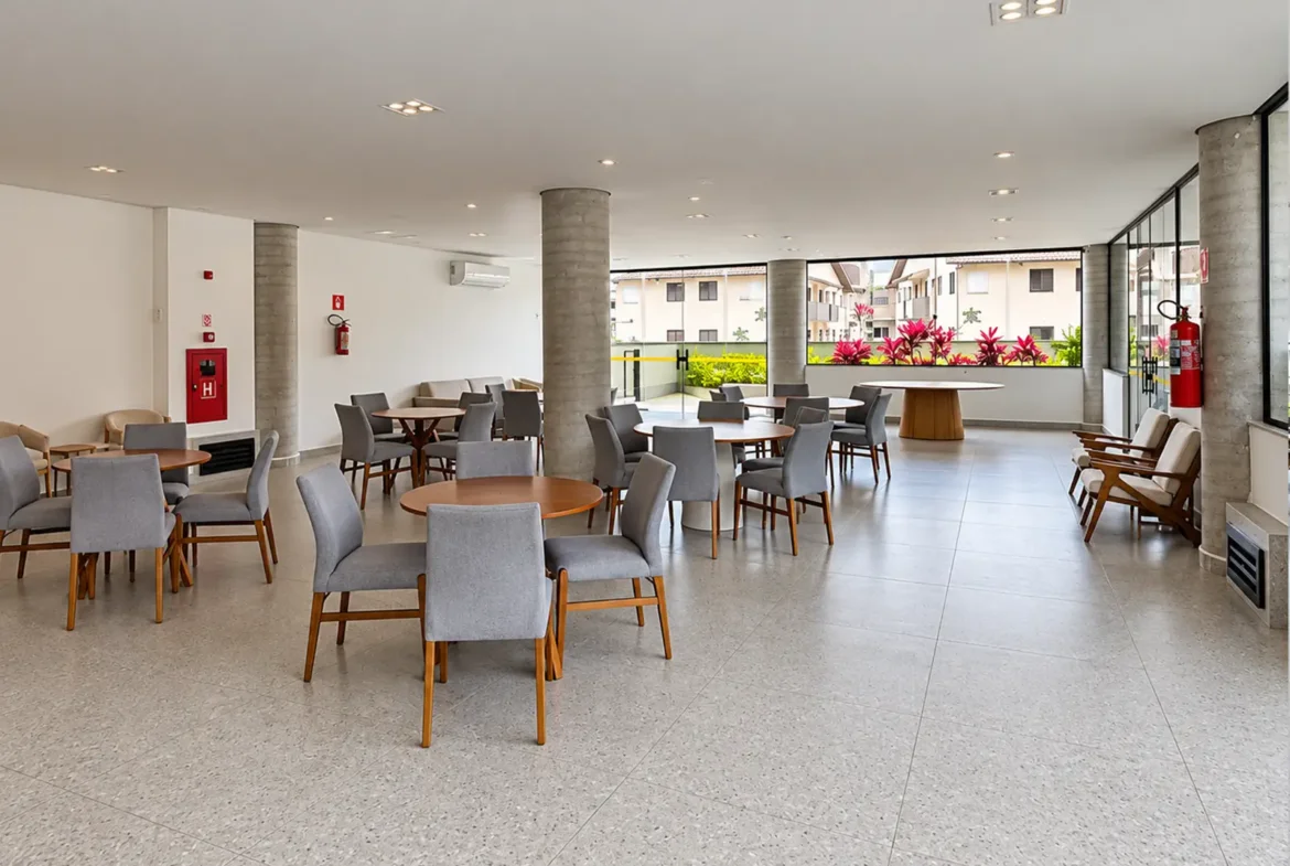 Espaço para eventos do condomínio Duo Itaguá