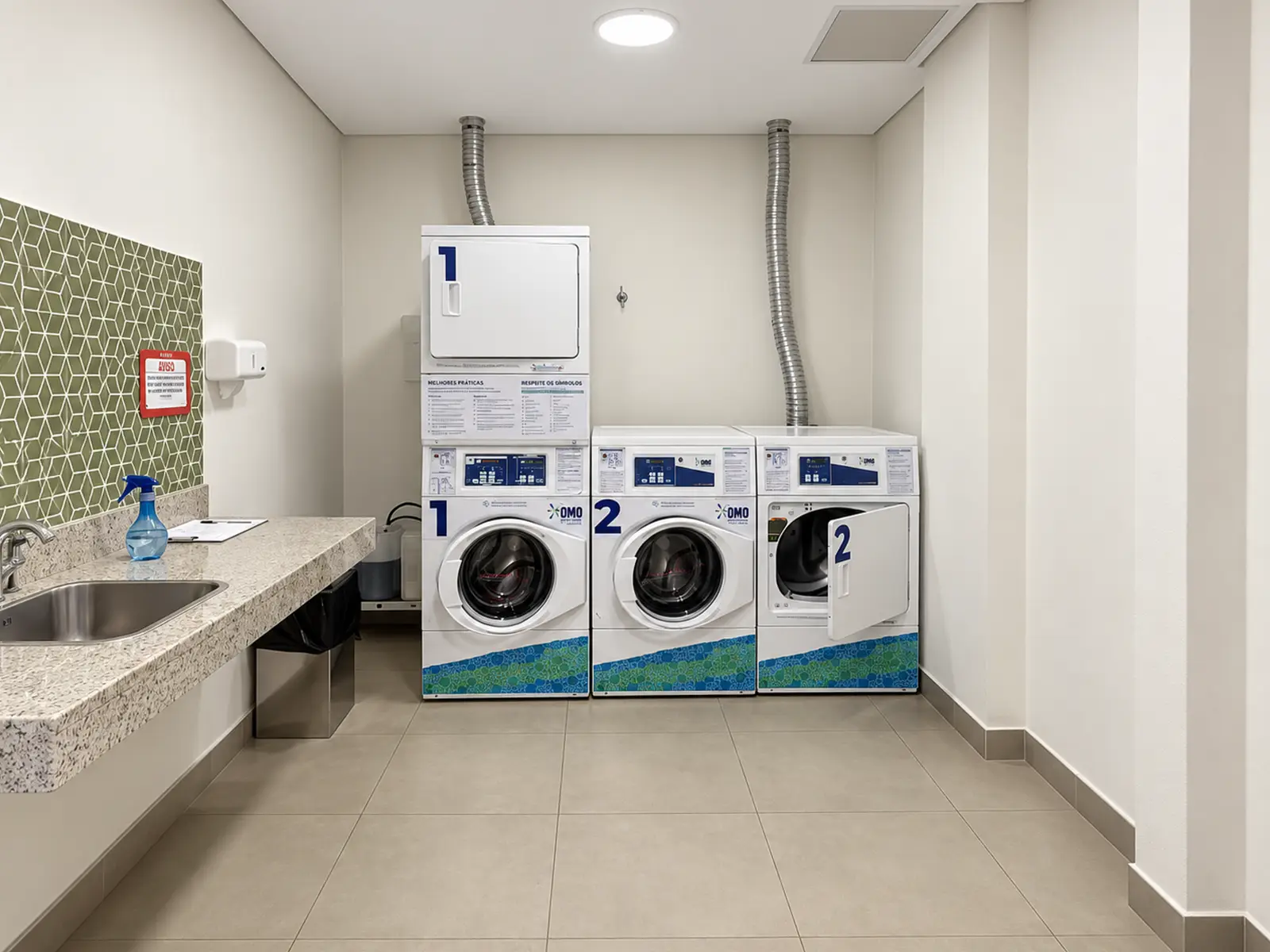 apartamento-duo-itagua-85m2-lavanderia-omo Lavanderia compartilhada OMO do condomínio Duo Itaguá