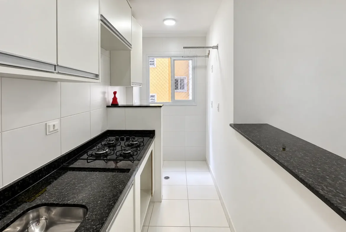 Cozinha do apartamento no Itaguá