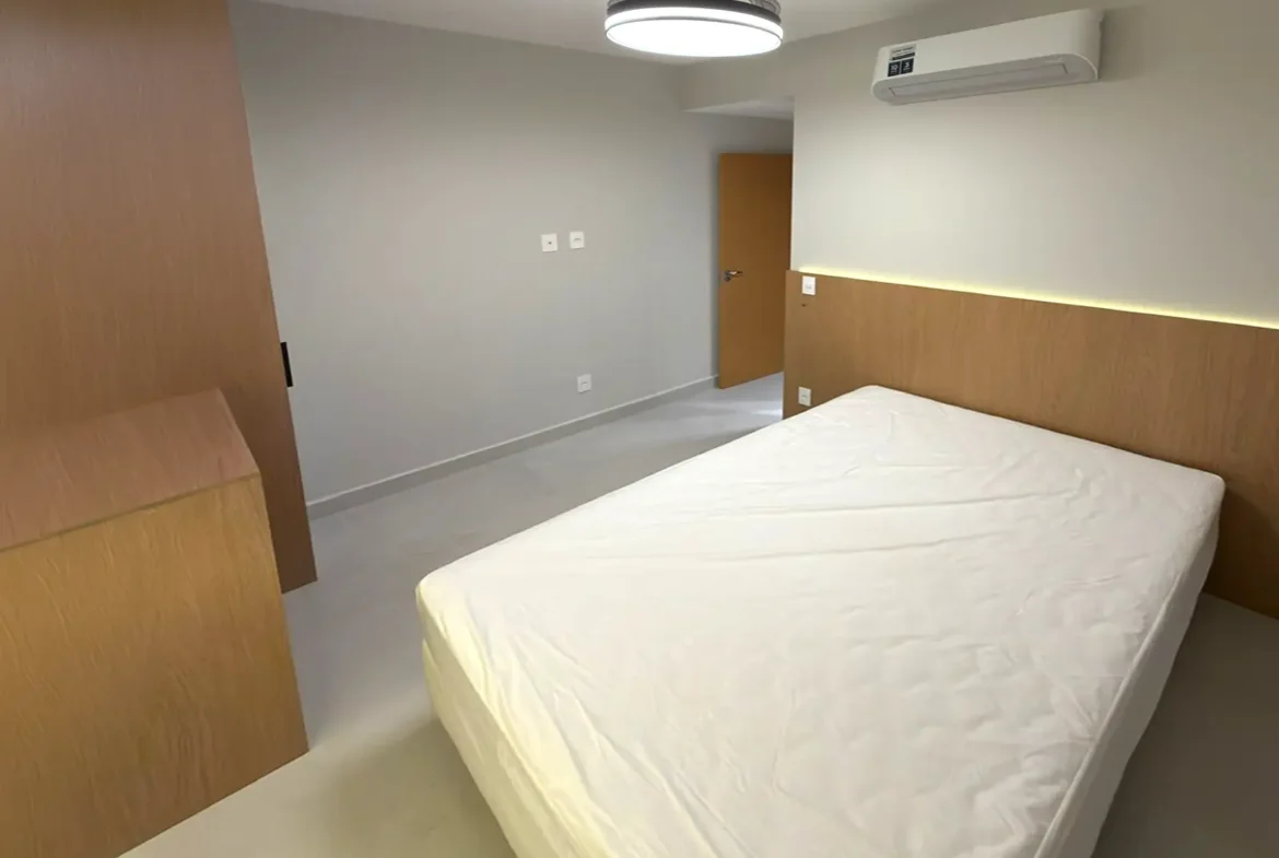 Suíte principal do apartamento no Residencial Vie Saine
