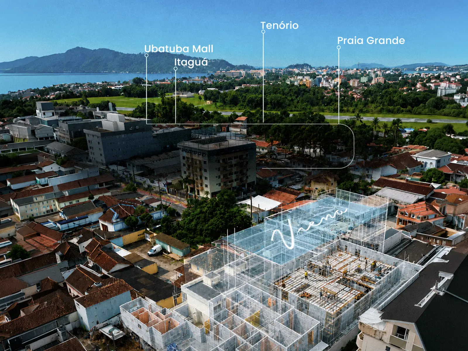 residencial-viena-centro-ubatuba-localizacao Localização do Residencial Viena no Centro de Ubatuba