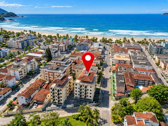 Localização do Condomínio Ilha do Sol próximo à Praia Grande