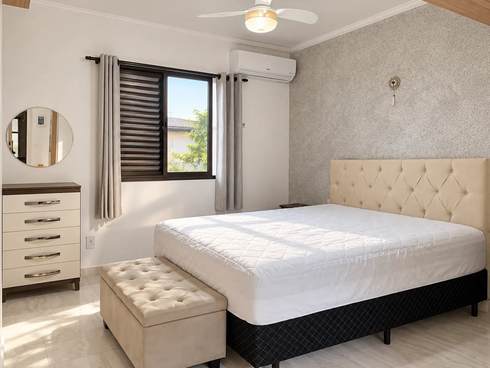 apartamento-ilha-do-sol-praia-grande-ubatuba-suite 1. Suíte do apartamento no Condomínio Ilha do Sol