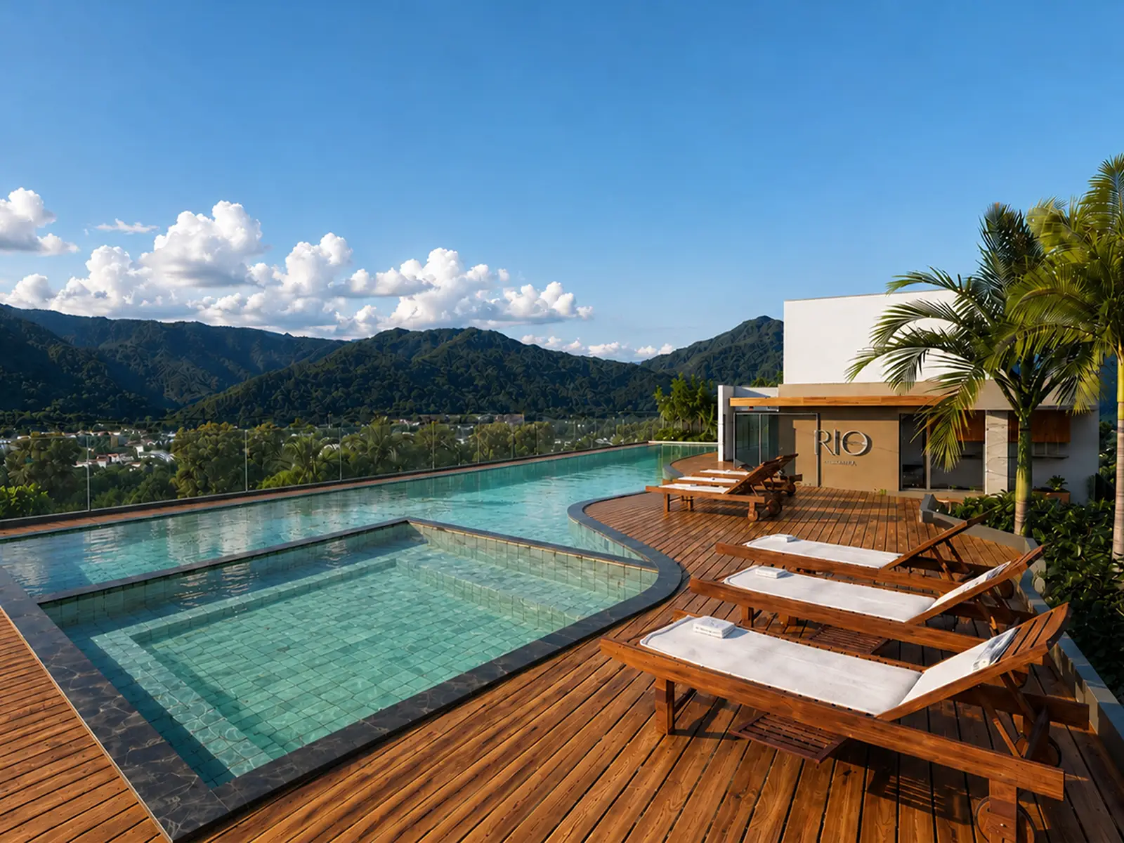 rio-residencial-ubatuba-lancamento-preco-de-custo-9 Piscina no rooftop do Rio Residencial em Ubatuba